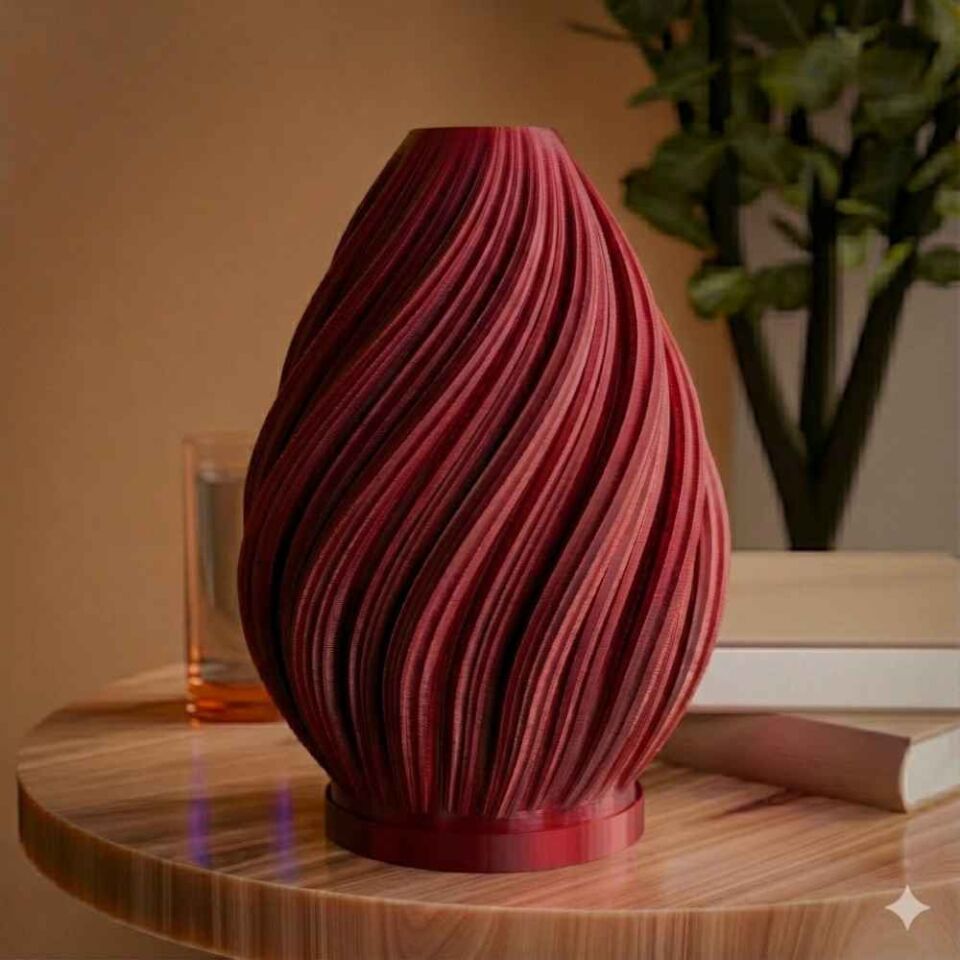 Sarmal Alev Masa Lambası