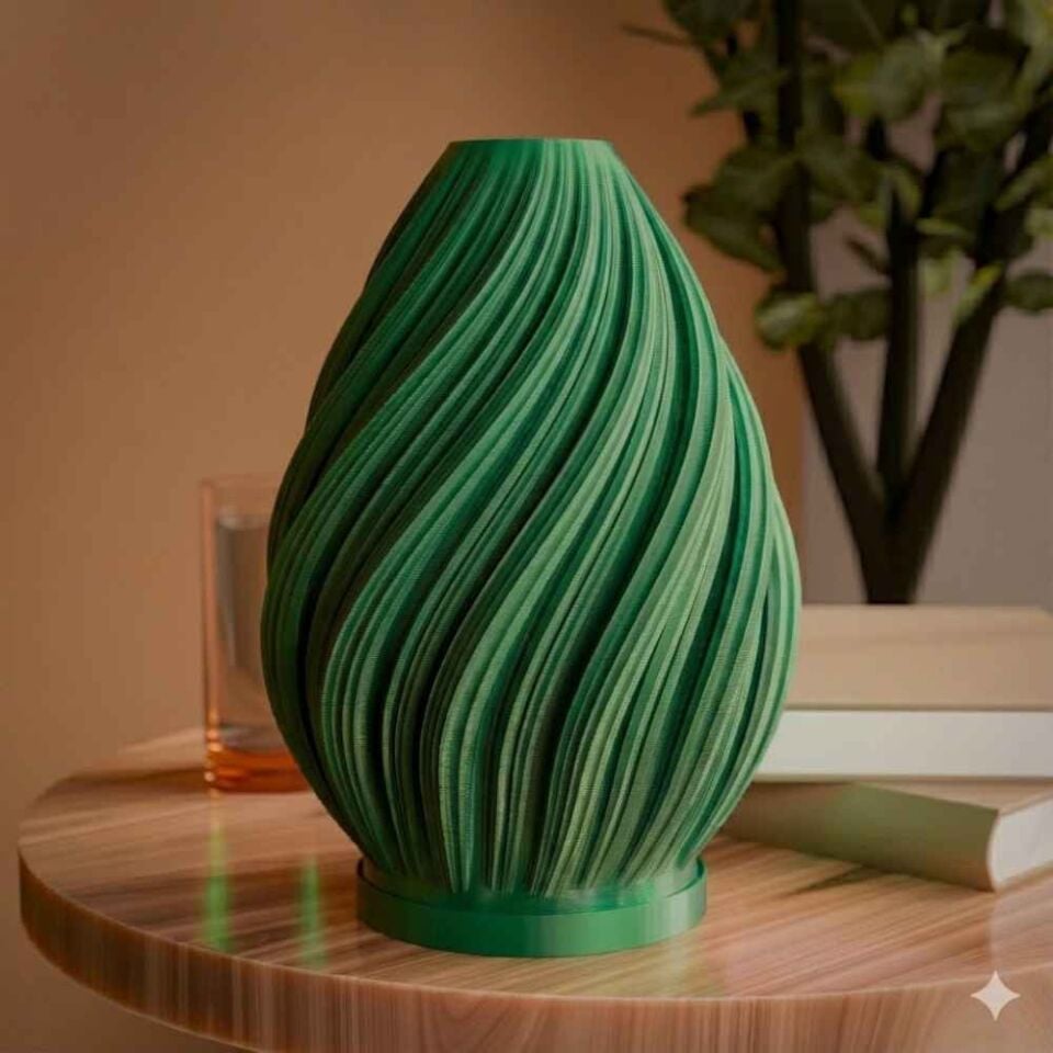 Sarmal Alev Masa Lambası