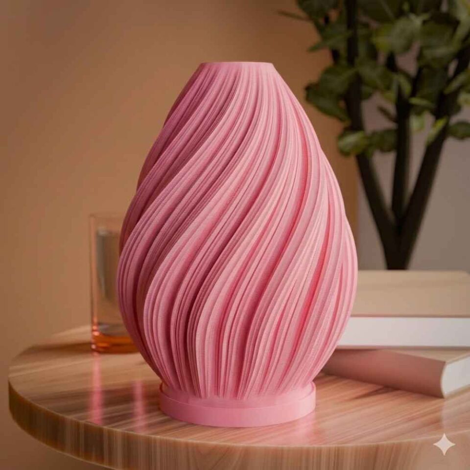 Sarmal Alev Masa Lambası