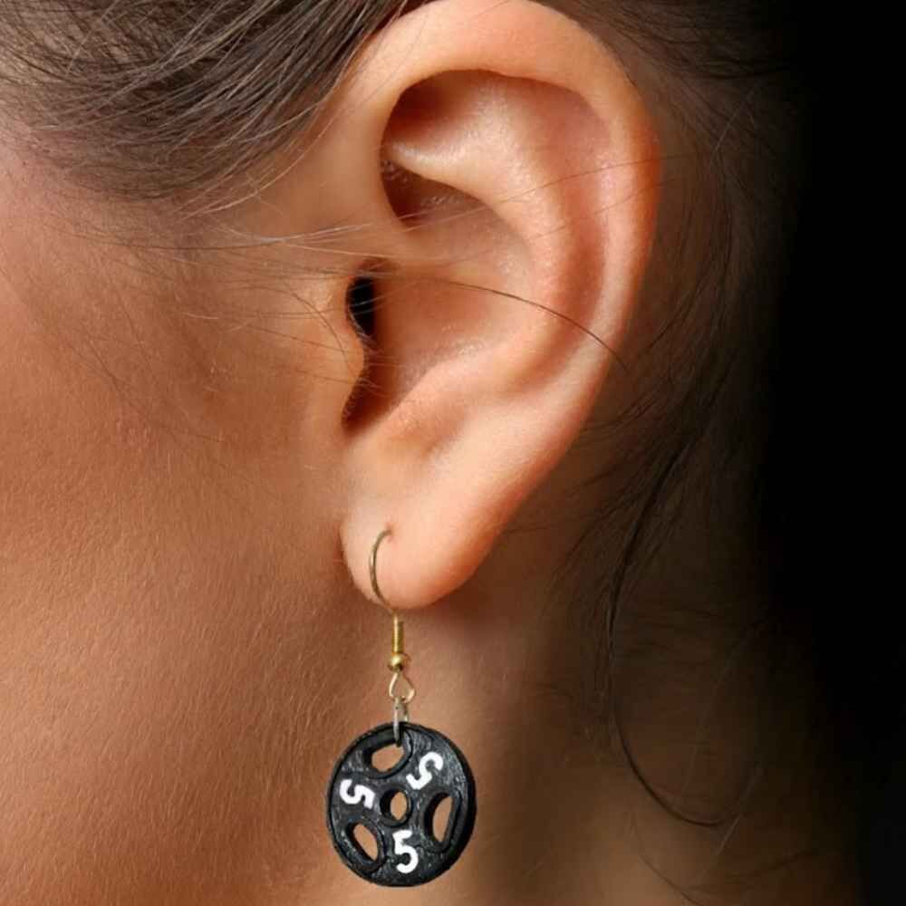 Disk Ağırlıklı Küpeler