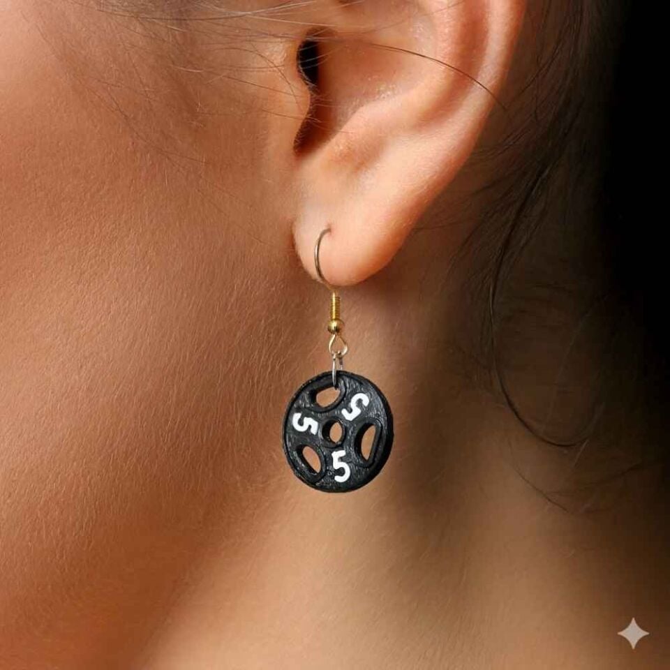 Disk Ağırlıklı Küpeler