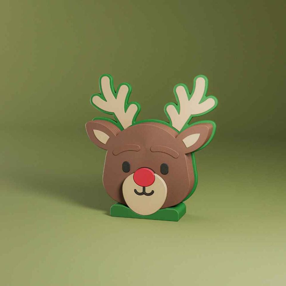 Ren Geyiği - Bardak Altı Seti