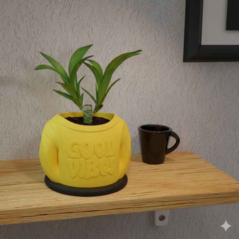 Kazak Temalı Saksı