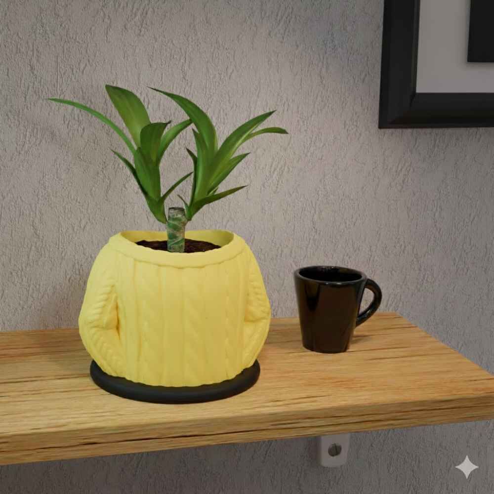 Kazak Temalı Saksı