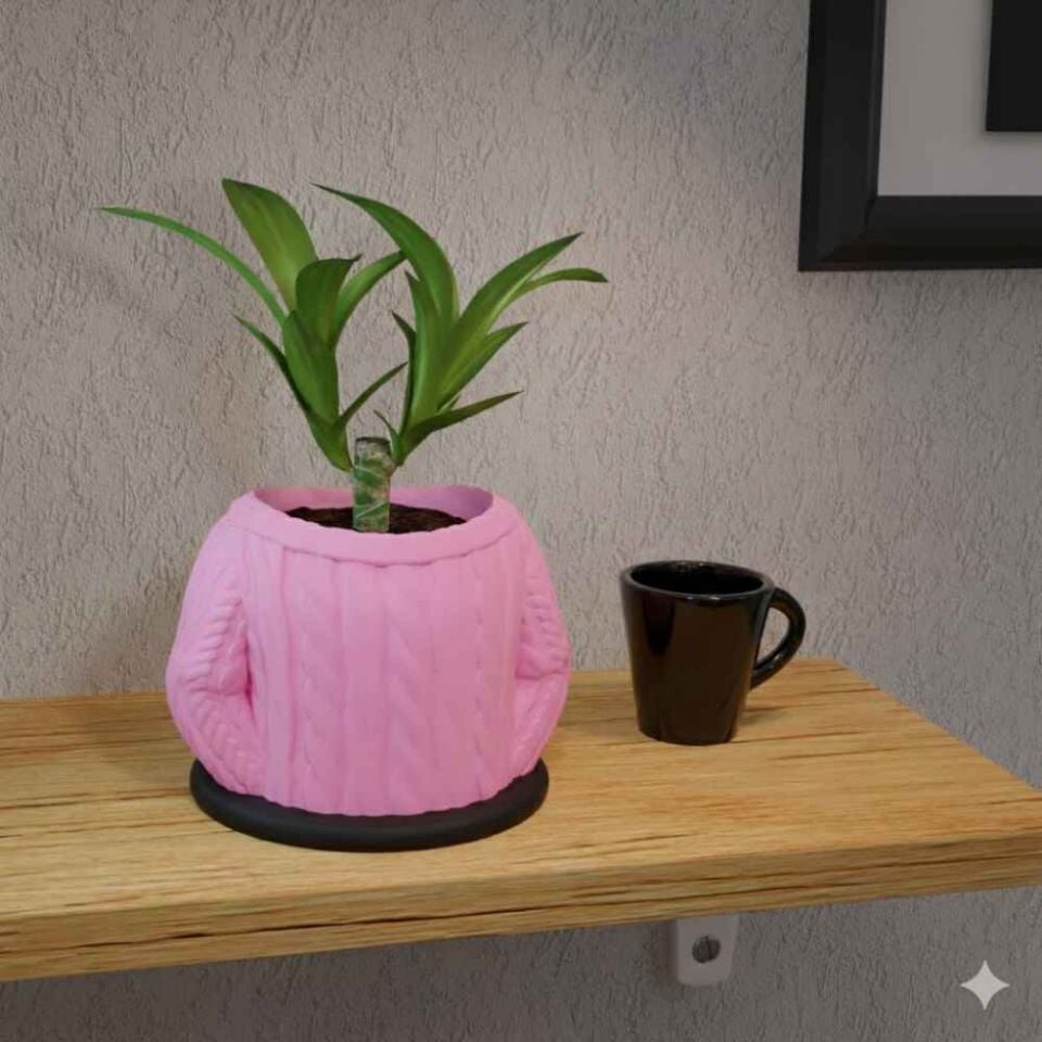 Kazak Temalı Saksı